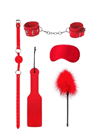 Красный игровой набор бдсм Introductory Bondage Kit №4 - фото, цены