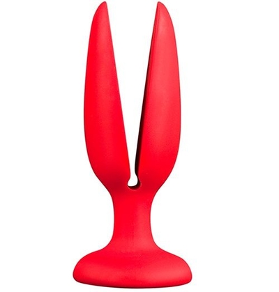 Красная пробка-бутон Menzstuff Flower Butt Plug 4inch - 11 см. - фото, цены