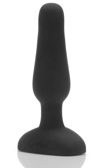 Анальная вибропробка чёрного цвета Novice Remote Control Plug Black - 10,2 см. - фото, цены