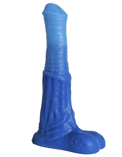 Синий фаллоимитатор Пегас Small - 21 см. - фото, цены