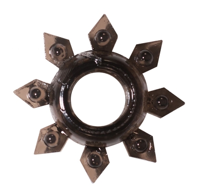 Чёрное эрекционное кольцо Rings Gear - фото, цены