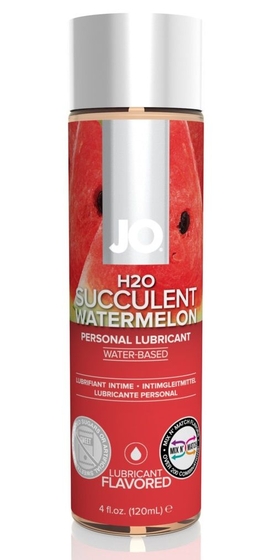 Лубрикант на водной основе с ароматом арбуза Jo Flavored Watermelon - 120 мл. - фото, цены