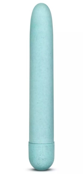 Голубой биоразлагаемый вибратор Eco - 17,8 см. - фото, цены