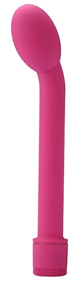 Ярко-розовый вибромассажер G-spot Vibrator - 21 см. - фото, цены
