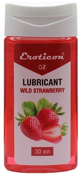 Интимная смазка Fruit Strawberry с ароматом земляники - 30 мл. - фото, цены