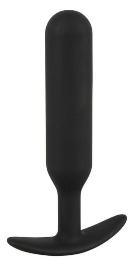 Черная утяжеленная анальная пробка Anal Trainer Small - 16 см. - фото, цены