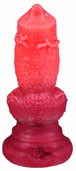 Красный фаллоимитатор Акита large - 27,5 см. - фото, цены