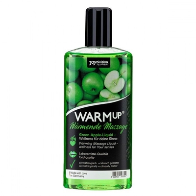 Массажное масло WARMup Green Apple с ароматом яблока - 150 мл. - фото, цены