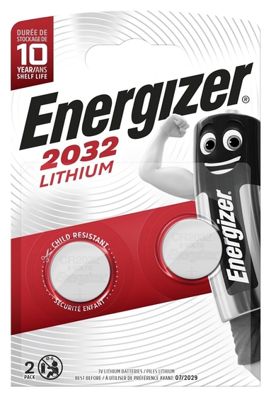 Батарейки Energizer Lithium Cr2032 3v - 2 шт. - фото, цены