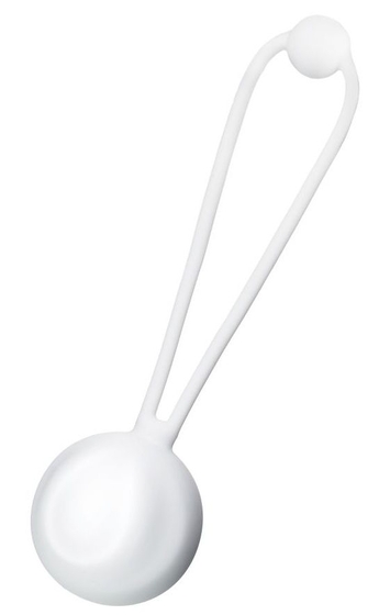 Белый вагинальный шарик Lily - фото, цены