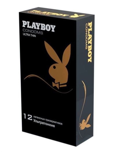 Ультратонкие презервативы Playboy Ultra Thin - 12 шт. - фото, цены