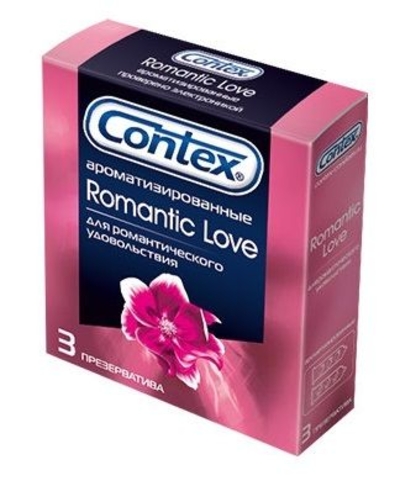 Презервативы с ароматом Contex Romantic - 3 шт. - фото, цены