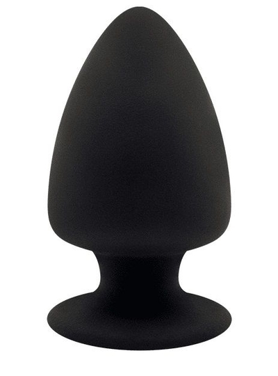 Черная анальная втулка Premium Silicone Plug Xs - 8 см. - фото, цены