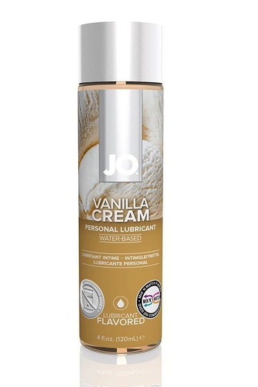 Лубрикант на водной основе с ароматом ванили Jo Flavored Vanilla H2o - 120 мл. - фото, цены