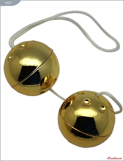 Золотистые шарики со смещённым центром тяжести - фото, цены