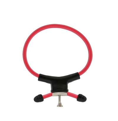 Красно-чёрное эрекционное кольцо с утяжкой Ring Of Power Adjustable Ring - фото, цены