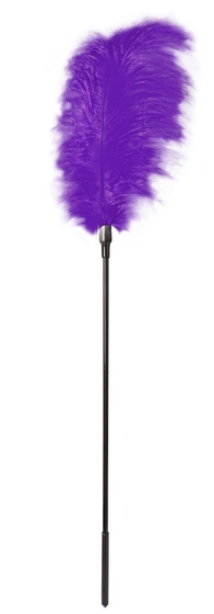 Стек с большим фиолетовым пером Large Feather Tickler - 65 см. - фото, цены