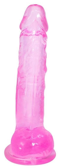 Розовый фаллоимитатор Rocket - 19 см. - фото, цены