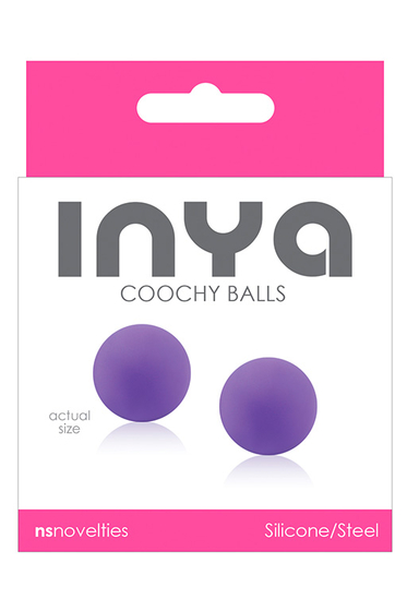 Фиолетовые вагинальные шарики без сцепки Inya Coochy Balls Purple - фото, цены