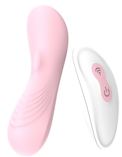 Розовый клиторальный стимулятор Remote Lay-on Vibe - фото, цены