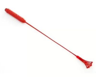 Красный стек с ручкой-фаллосом - 62 см. - фото, цены