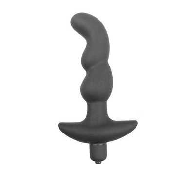 Чёрный анальный вибратор Sexual Health and Pleasure - 11,8 см. - фото, цены