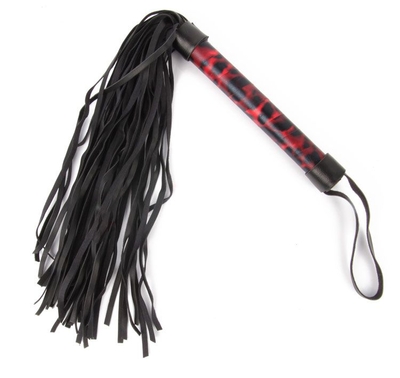 Черный флоггер с черно-красной ручкой Notabu - 41 см. - фото, цены