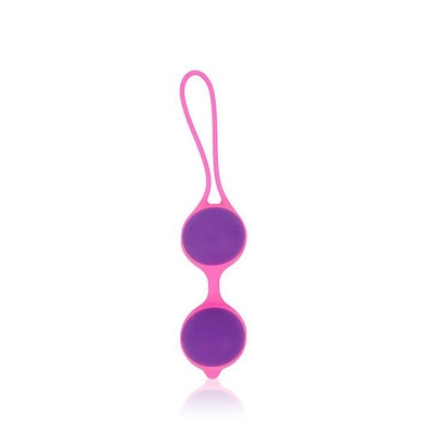 Фиолетово-розовые вагинальные шарики Cosmo - фото, цены