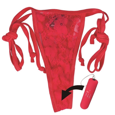 Красные вибротрусики Remote Control Panty Vibe - фото, цены