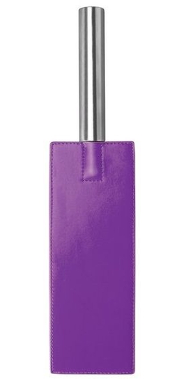 Фиолетовая прямоугольная шлёпалка Leather Paddle - 35 см. - фото, цены