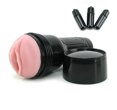 Мастурбатор-вагина Fleshlight - Vibro Pink Lady Touch с вибрацией - фото, цены