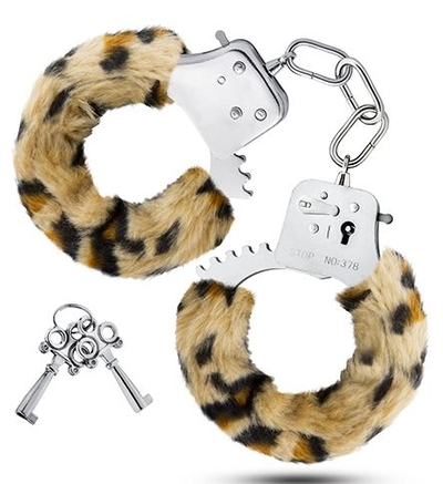 Леопардовые игровые наручники Cuffs - фото, цены
