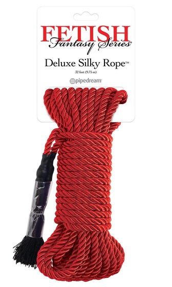 Красная веревка для фиксации Deluxe Silky Rope - 9,75 м. - фото, цены