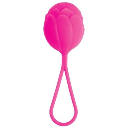 Розовый вагинальный шарик с петелькой для извлечения - фото, цены