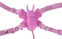 Розовая вибробабочка на регулируемых ремешках Butterfly