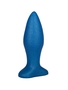 Синий конический анальный плаг - 11,5 см.