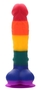 Разноцветный фаллоимитатор-реалистик Colourful Dildo - 21,5 см.