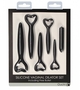 Набор черных вагинальных расширителей с вибропулей Silicone Vaginal Dilator Set