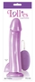 Фиолетовый вибратор с пультом управления Sugardaddy - 20,3 см.