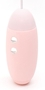 Нежно-розовое виброяйцо с вакуум-волновым действием Kiss Toy Miss Vv