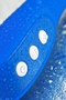 Нереалистичный синий вибратор Blury - 18,5 см.