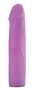 Фиолетовый страпон Deluxe Silicone Strap On 10 Inch - 25 см.