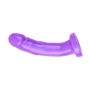 Фиолетовый страпон на черных трусиках Harness and Probe - 16,5 см.