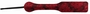 Красная прямоугольная шлепалка с цветочным принтом - 32,6 см.