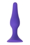 Фиолетовая анальная втулка Toyfa A-toys - 12,5 см.