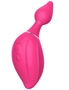 Розовый расширяющийся вибратор Daphne - 15,4 см.