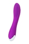 Фиолетовый вибратор с ресничками Jos Desi - 18,5 см.