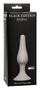 Светло-серая анальная пробка Slim Anal Plug Large - 12,5 см.