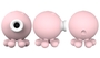 Нежно-розовый вакуумный клиторальный стимулятор-осьминог Octopi