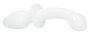 Белый двусторонний анальный стимулятор Doubler - 18 см.